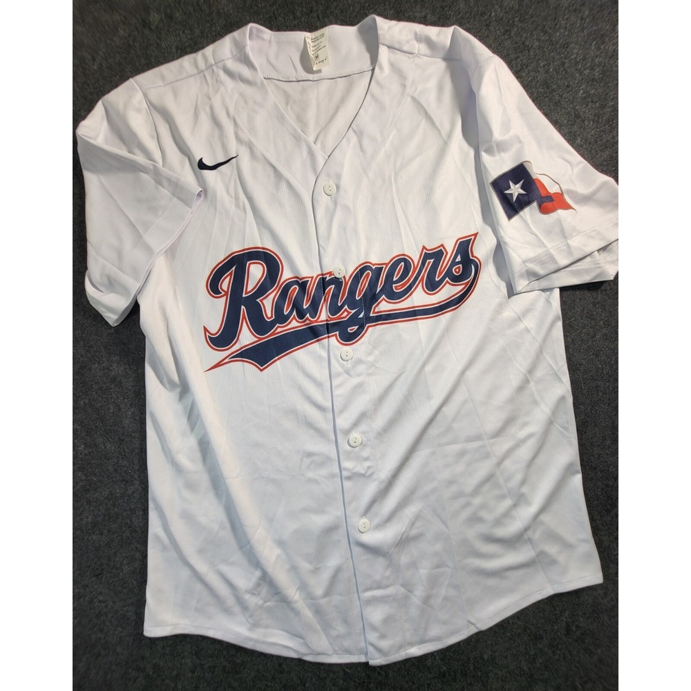 Texas Rangers Stadium Giveaway Jersey Medium MLB White Button Up